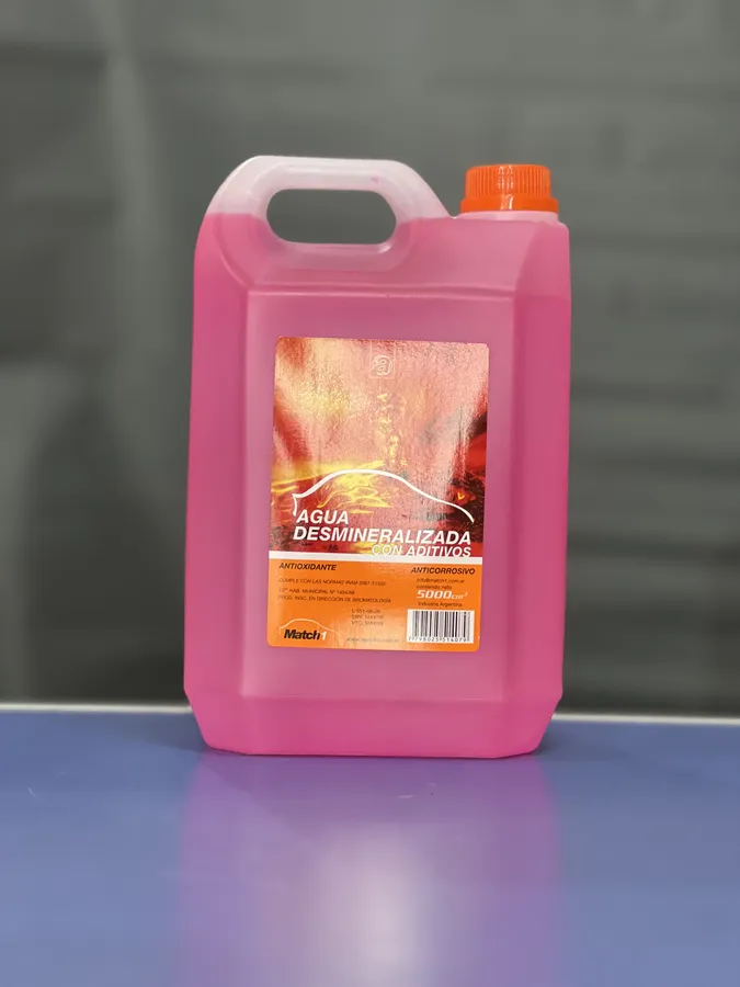 Agua rosa desmineralizada con aditivos MATCH 5 L